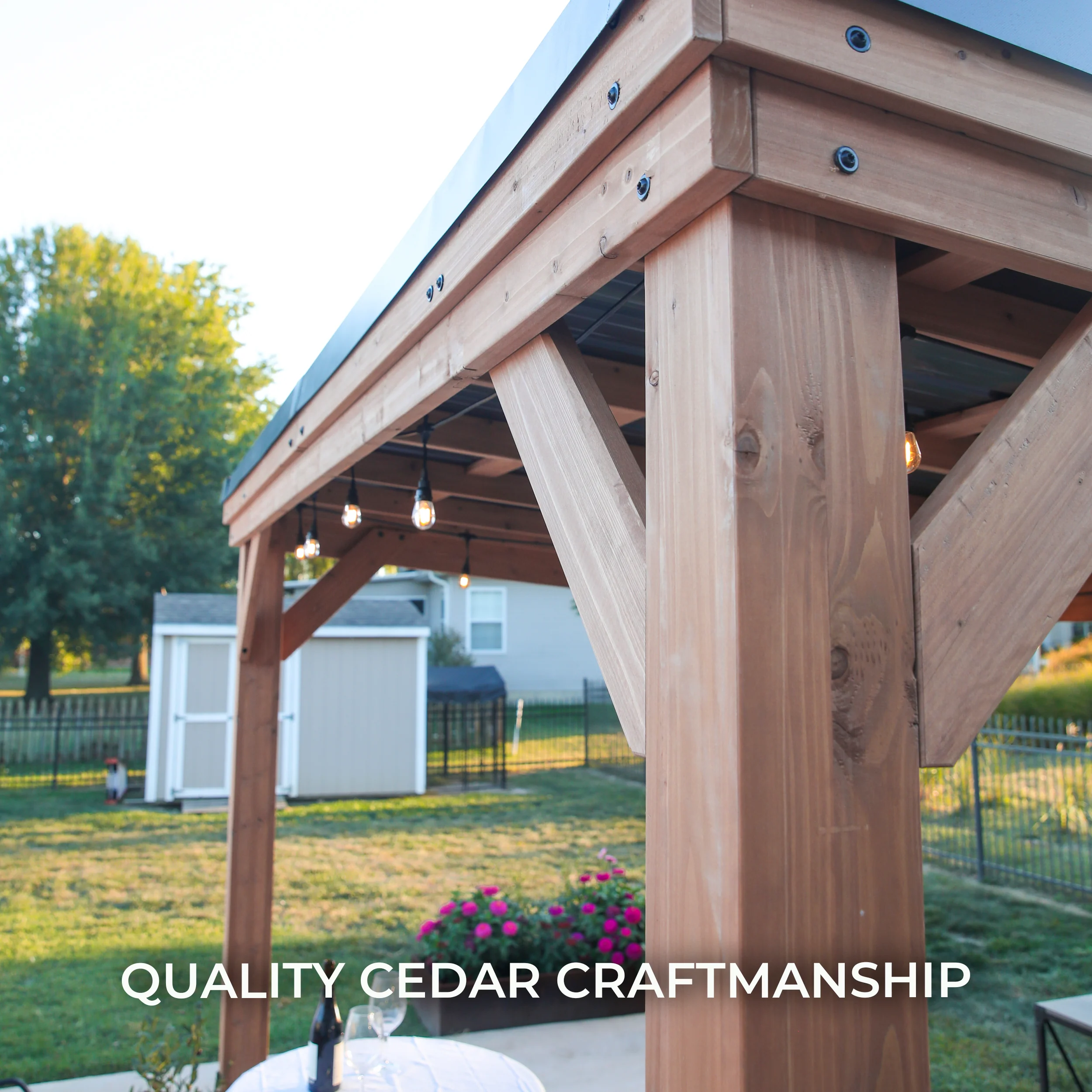 3.7m X 2.9m (12ft x 9.5ft) Arcadia Gazebo - Image 6