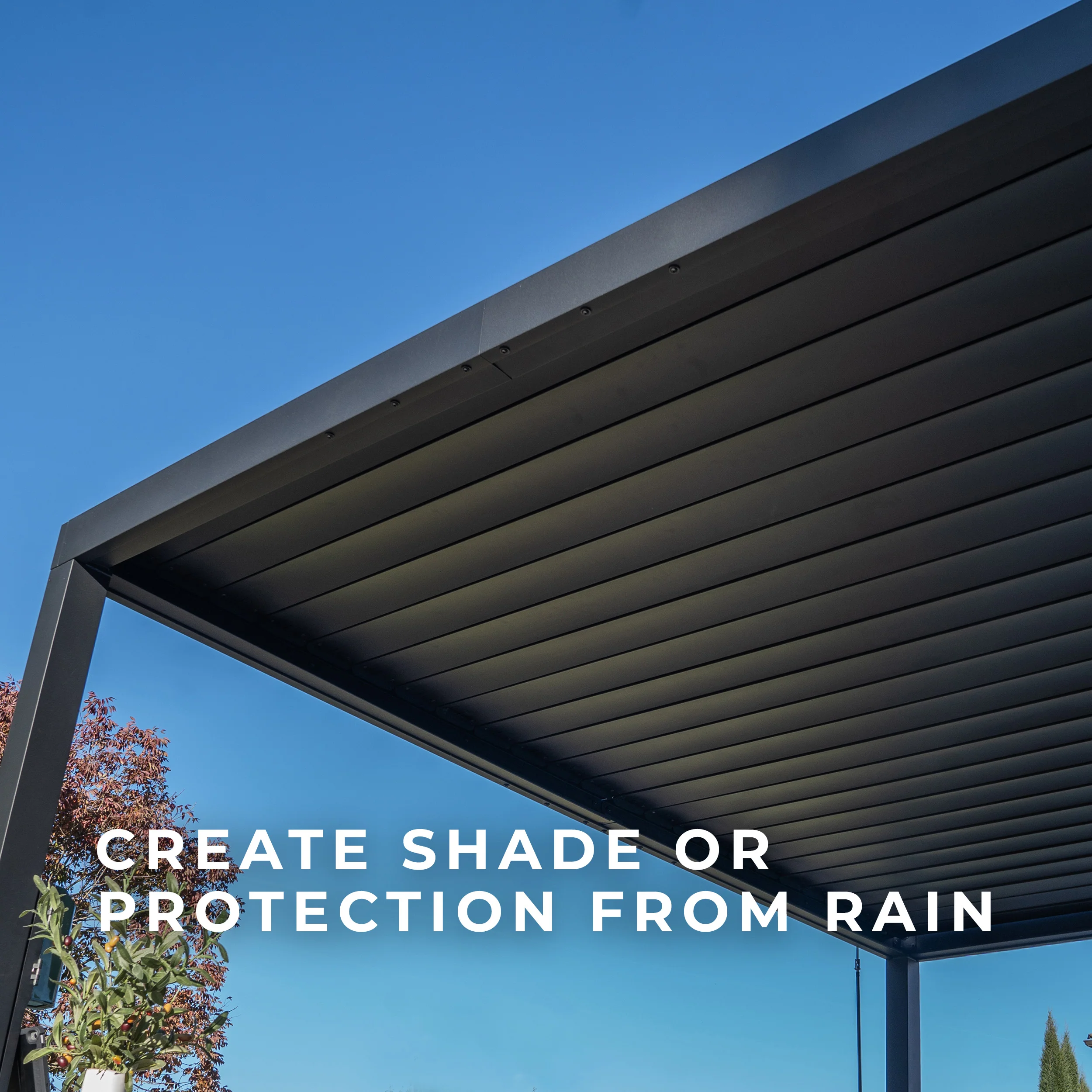 4.3m x 3.0m (14ft x 10ft) Sarasota Steel Louvered Pergola - Image 6