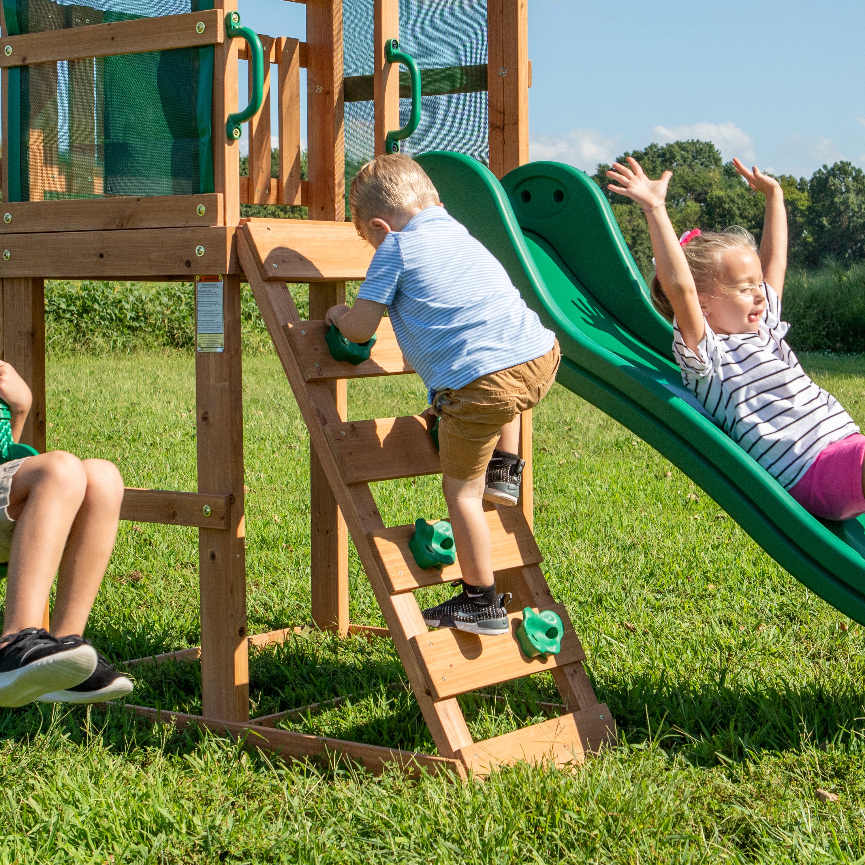 Buckley Hill Swing Set and Climbing Frame - Image 6