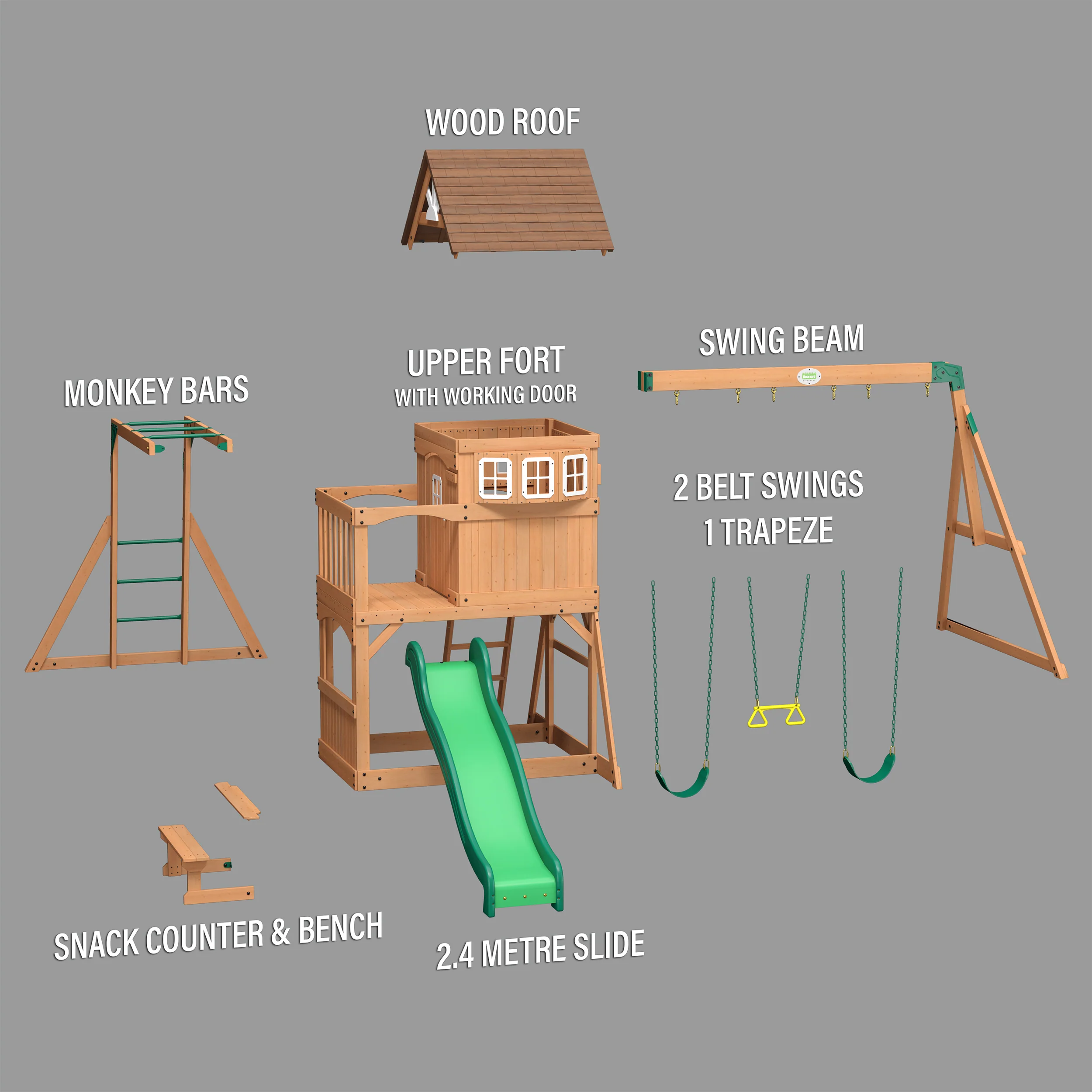 Montpelier Swing Set and Climbing Frame - Image 11