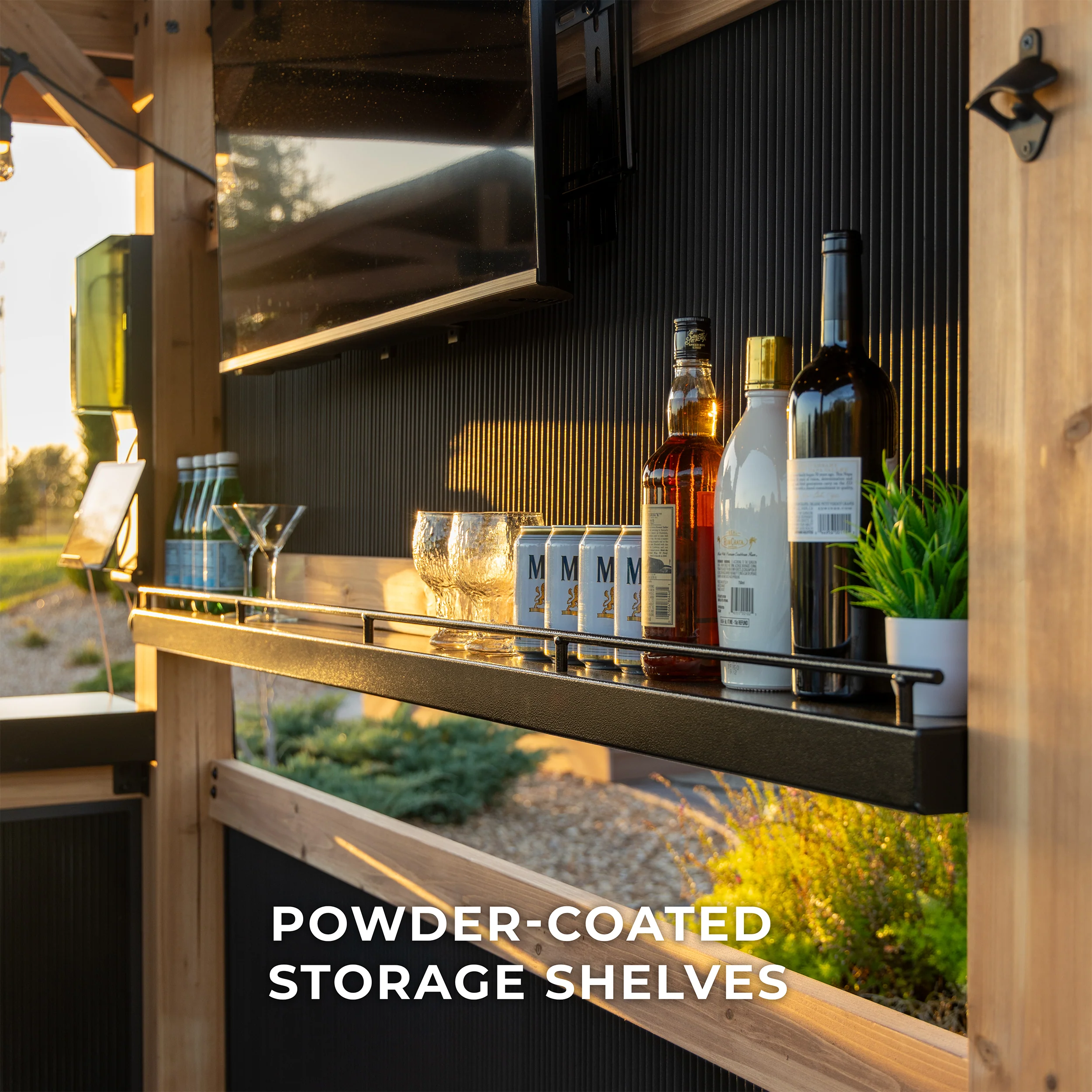 2.9m x 1.9m (10ft x 6ft) Palisade Outdoor Bar - Image 7